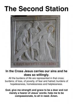 The Second Station of the Cross