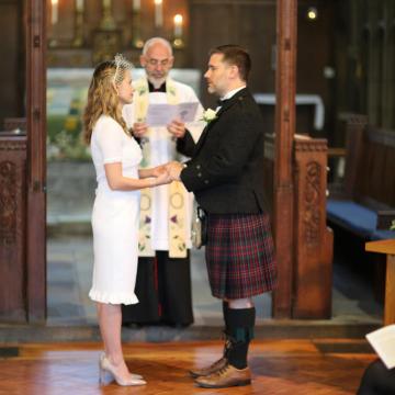 Couple during the ceremony